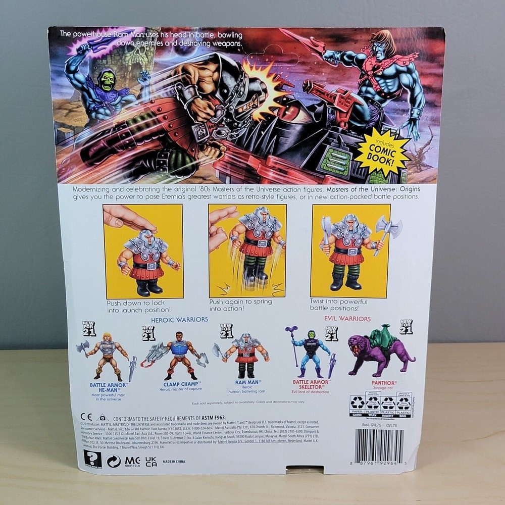 Ram Man Masters of the Universe MUTO Origins 2021 Mattel Deluxe Action Figure - Picture 4 of 5